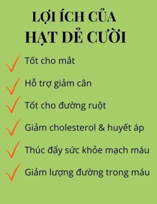 Lợi ích của hạt dẻ cười